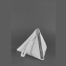 Женская сумка-косметичка из натуральной белой кожи BlankNote Пирамида (12715) - 4