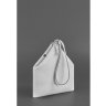 Женская сумка-косметичка из натуральной белой кожи BlankNote Пирамида (12715) - 6