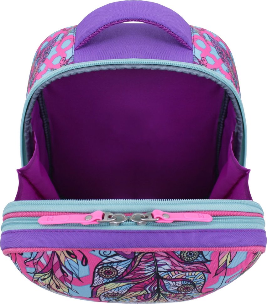 Школьный рюкзак для девочек из износостойкого текстиля с принтом совы Bagland (53821)