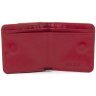 Красный женский кошелек миниатюрного размера из натуральной кожи с монетницей ST Leather 73821 - 2
