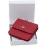 Красный женский кошелек миниатюрного размера из натуральной кожи с монетницей ST Leather 73821 - 10