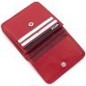 Красный женский кошелек миниатюрного размера из натуральной кожи с монетницей ST Leather 73821 - 6