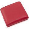 Красный женский кошелек миниатюрного размера из натуральной кожи с монетницей ST Leather 73821 - 4