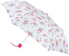 Женский зонт Fulton L354 Minilite-2 Watercolor Blossom (механика, складной, белый с цветочным принтом) 93921