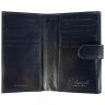 Качественный женский кошелек из гладкой кожи на кнопке Ashwood V62 94021 синего цвета фото №3 Качественный женский кошелек из гладкой кожи на кнопке Ashwood V62 94021 синего цвета modnotak фото - 3