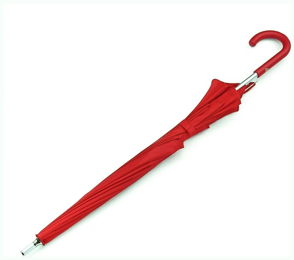 Зонт женский Fulton Heart Walker-1 L909 Red (Форма купола сердце, однотонный красный) 94221 modnotak фото №4