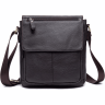 Коричневая наплечная сумка-планшет из фактурной кожи Vintage (20022) - 1
