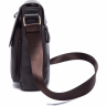 Коричневая наплечная сумка-планшет из фактурной кожи Vintage (20022) - 4