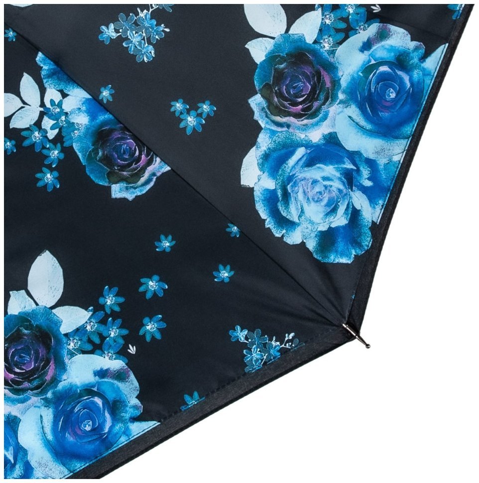 Женский зонт-трость Fulton L754-041277 Bloomsbury-2 Night Sky Flowers (Черный с принтом цветов ночного неба) 94321 modnotak фото №11
