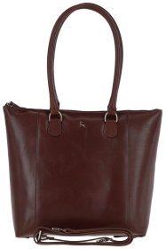 Деловая кожаная женская сумка в коричневом цвете Ashwood V29 Chestnut 94421