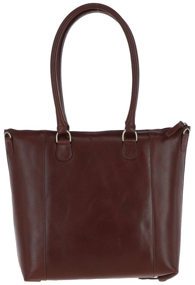 Деловая кожаная женская сумка в коричневом цвете Ashwood V29 Chestnut 94421 modnotak фото №3