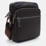 Небольшая кожаная мужская сумка через плечо коричневого цвета Borsa Leather 104521 modnotak фото - 2