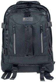 Большой мужской рюкзак из прочного текстиля JCB BP18 черно-серого цвета 94521