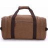Дорожня сумка з текстилю коричневого кольору на блискавці Vintage (20193) - 3