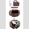 Дорожня сумка з текстилю коричневого кольору на блискавці Vintage (20193) - 7