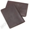 Кожаная обложка для паспорта тёмно-коричневого цвета ST Leather (17747) - 4