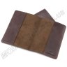 Шкіряна обкладинка для паспорта темно-коричневого кольору ST Leather (17747) - 3