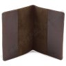 Шкіряна обкладинка для паспорта темно-коричневого кольору ST Leather (17747) - 2