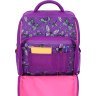 Фиолетовый рюкзакиз текстиля для школы с мопсом Bagland 55521 - 4