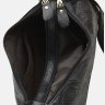 Чорна сумка з натуральної шкіри з принтом квітів Borsa Leather (21269) - 5