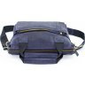 Наплечная мужская сумка синего цвета с ручками в стиле винтаж VATTO (12062) - 5