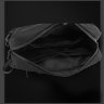 Мужская сумка-бананка горизонтального формата из черного текстиля Confident 77421 - 3