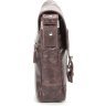 Небольшая мужская наплечная сумка из натуральной кожи коричневого цвета SHVIGEL 2400855 - 5