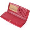 Яркий женский купюрник из натуральной гладкой кожи красного цвета на кнопке Tony Perotti 108521 modnotak фото - 5