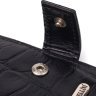Чоловіче шкіряне портмоне чорного кольору з фактурою під крокодила CANPELLINI (2421511) - 3