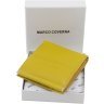 Желтый женский кошелек из натуральной кожи на кнопке Marco Coverna 68621 - 8