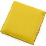 Желтый женский кошелек из натуральной кожи на кнопке Marco Coverna 68621 - 4