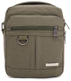 Прочная текстильная мужская сумка зеленого цвета Monsen 88721