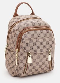 Повсякденний жіночий рюкзак зі шкірозамінника бежевого кольору Monsen 88821