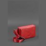 Шкіряна жіноча поясна сумка червоного кольору BlankNote Dropbag Mini 78921 - 2