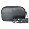 Жіноча сумка-кроссбоді із натуральної шкіри саф'яно в чорному кольорі BlankNote Holly 79021 - 1