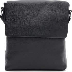 Чоловіча шкіряна сумка-планшет із фактурної шкіри із клапаном Borsa Leather (59121)
