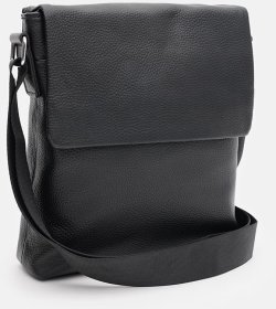 Мужская кожаная сумка-планшет из фактурной кожи с клапаном Borsa Leather (59121)