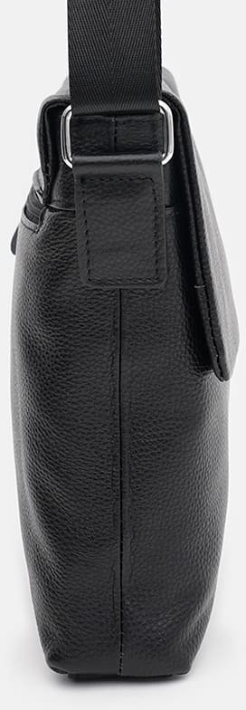 Мужская кожаная сумка-планшет из фактурной кожи с клапаном Borsa Leather (59121)