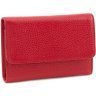 Червоний жіночий гаманець потрійного складання з натуральної шкіри Tony Bellucci (10838)