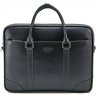 Большая мужская сумка для ноутбука черного цвета с ручками Tom Stone (10963) - 3
