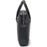 Большая мужская сумка для ноутбука черного цвета с ручками Tom Stone (10963) - 5