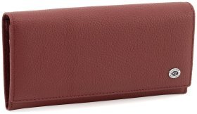 Женский кожаный кошелек красного цвета с магнитной застежкой ST Leather 90822