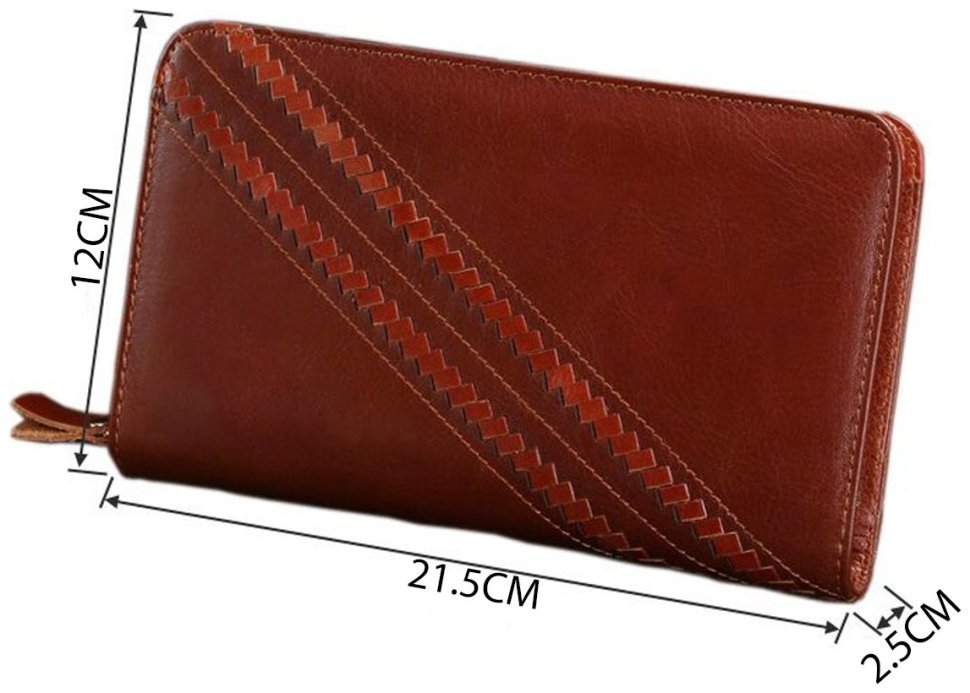 Коричневий чоловічий гаманець клатч з палітуркою VINTAGE STYLE (14197) modnotak фото №10