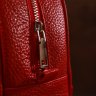 Городской женский рюкзак из натуральной кожи красного цвета Shvigel (16301) - 9