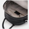 Женский кожаный рюкзак-сумка в классическом черном цвете Keizer 71522 - 5