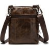Маленькая повседневная мужская сумка из натуральной кожи VINTAGE STYLE (14608) - 3