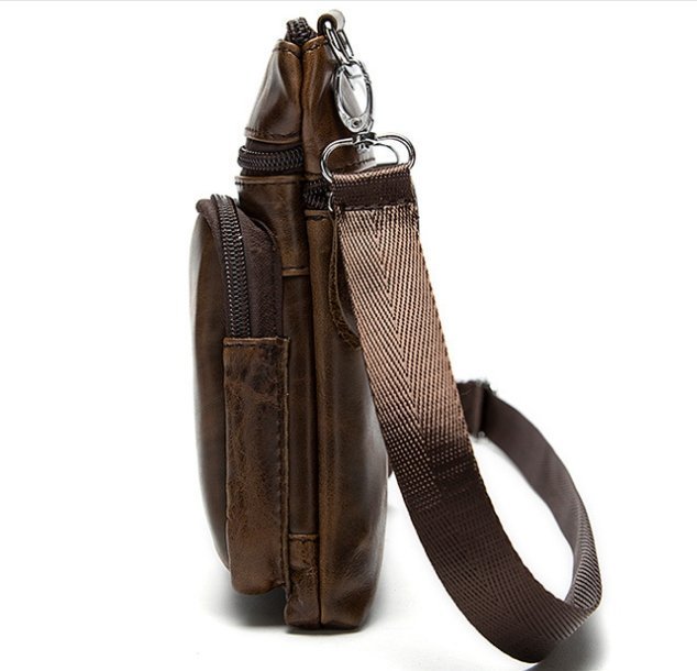 Маленькая повседневная мужская сумка из натуральной кожи VINTAGE STYLE (14608)