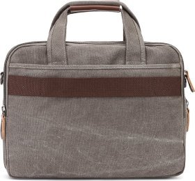 Серая текстильная сумка для ноутбука Vintage (20086)