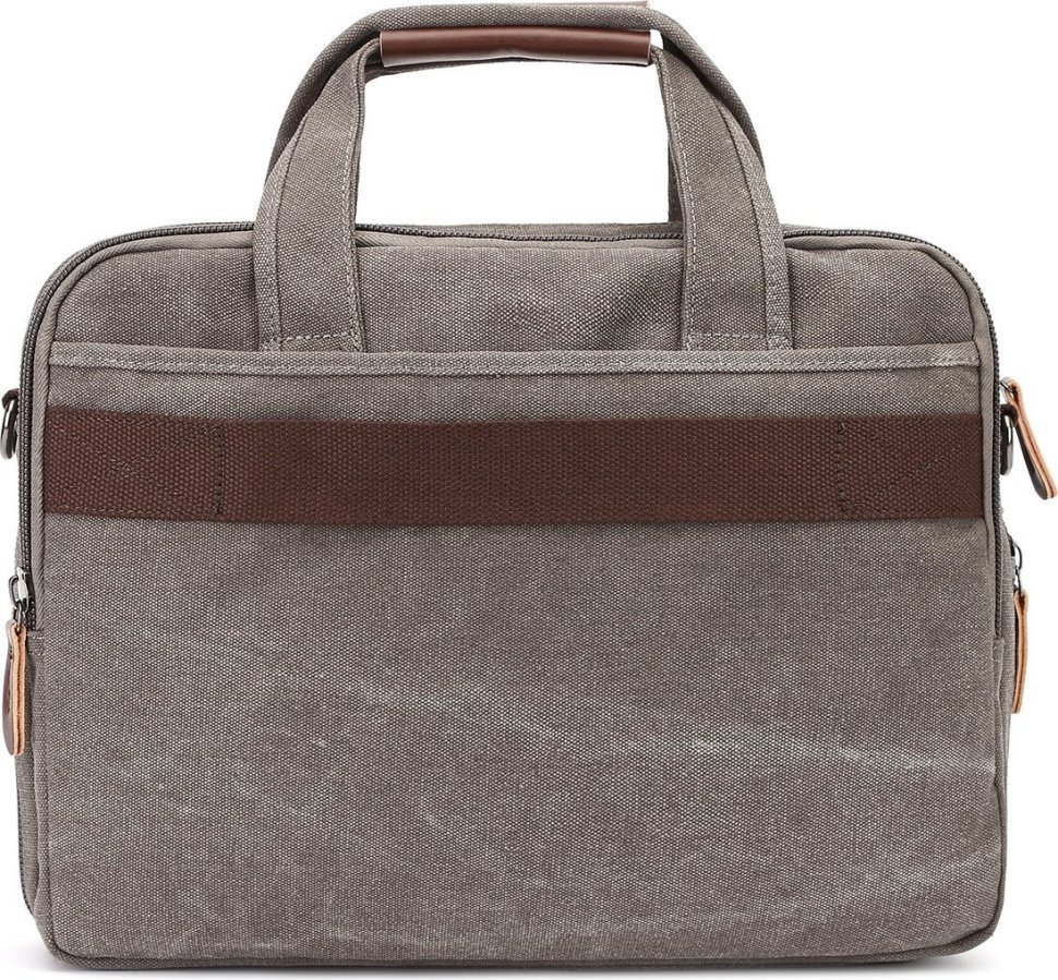 Сіра текстильна сумка для ноутбука Vintage (20086)