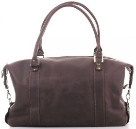 Вінтажна дорожня сумка з натуральної італійської шкіри Travel Leather Bag (11004)